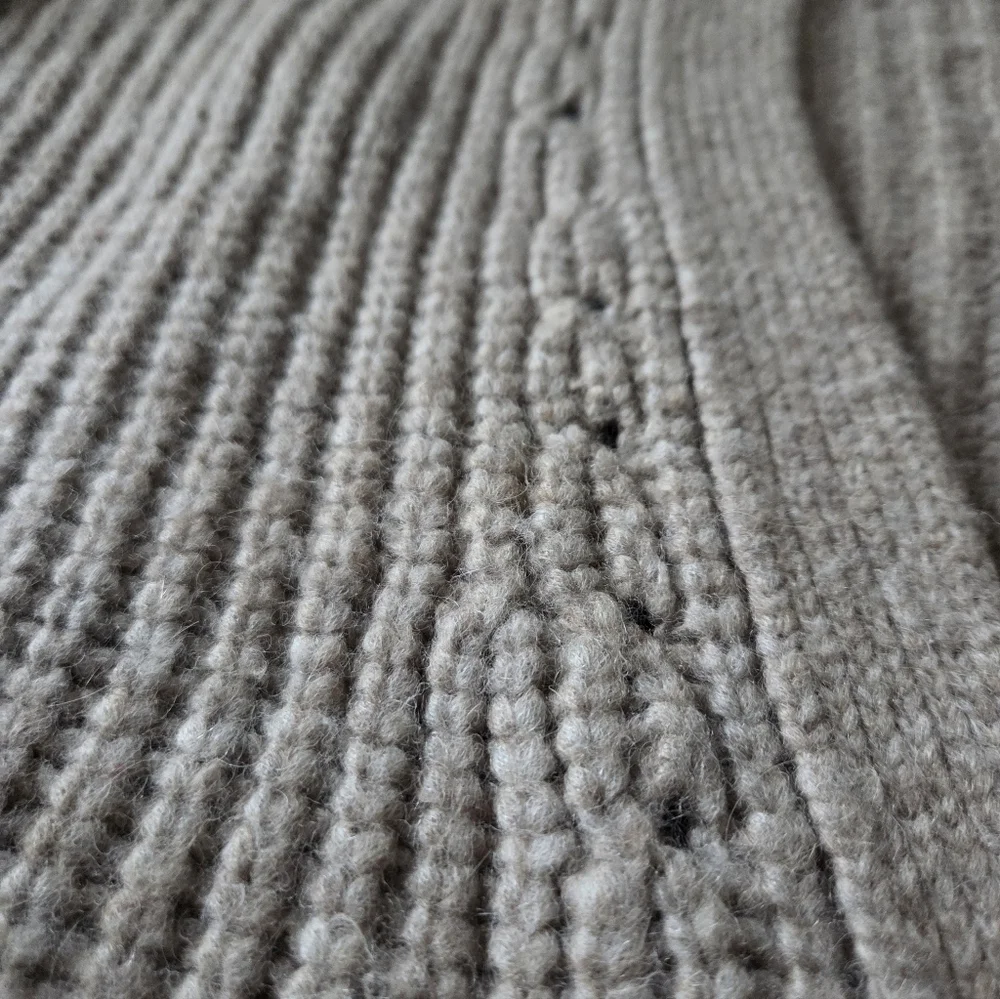 Doen Adelia Beige Alpaca Wool Cardigan Sweater Size Small - Picture 3 of 8